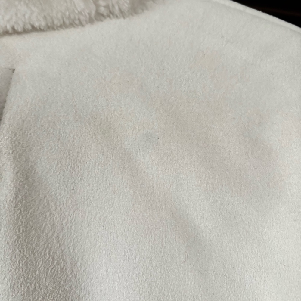 LAUREN BY RALPH LAUREN: Women's Faux Fur/Faux Suede White Jacket - Picture 5 of 6